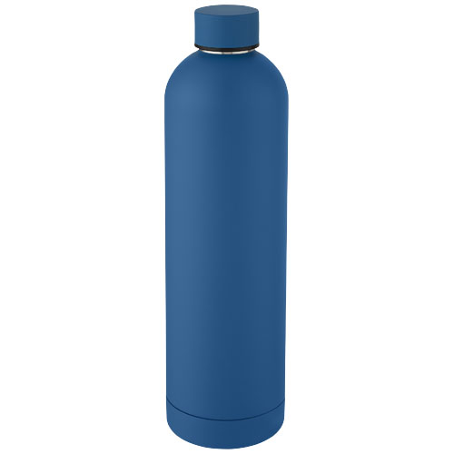 Bouteille isotherme personnalisée inox 1 L Spring Tech blue